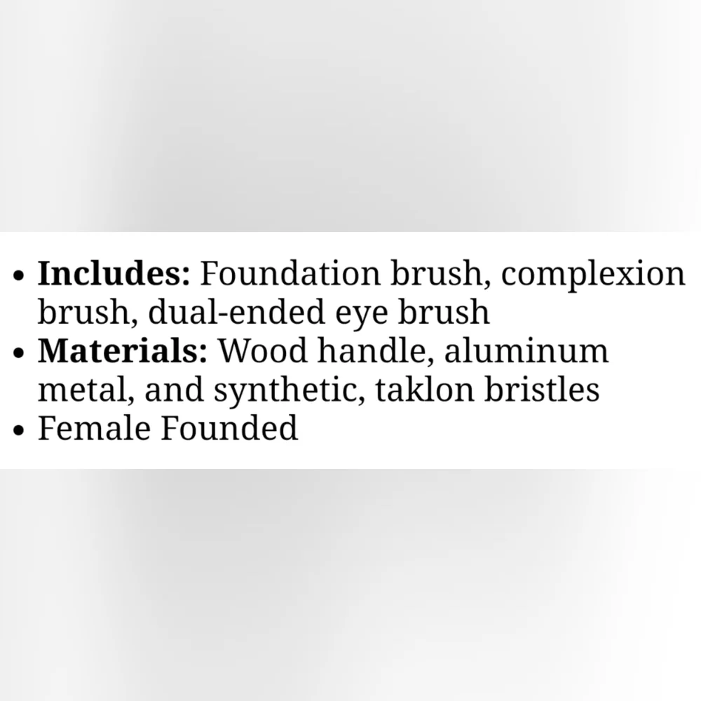 Spectrum 3 Piece Make-Up Brush Set